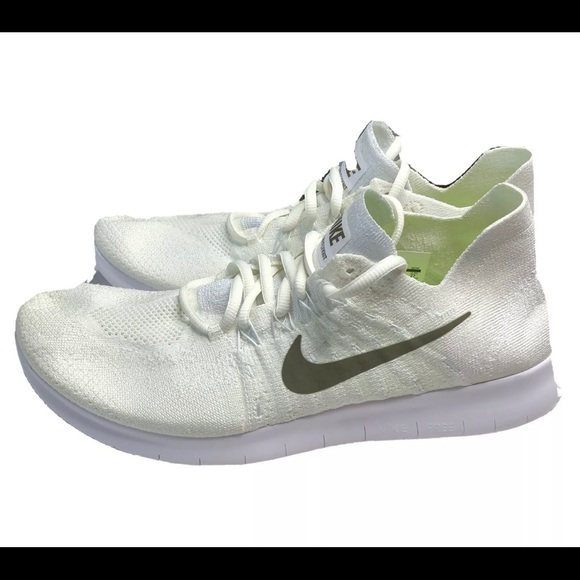 Nike Free RN Flyknit 2017 Running Shoes Sail 9 - Picture 3 of 7